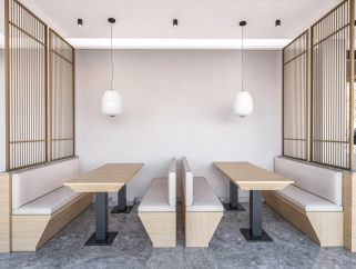 新中式卡座 新中式桌椅 餐厅
